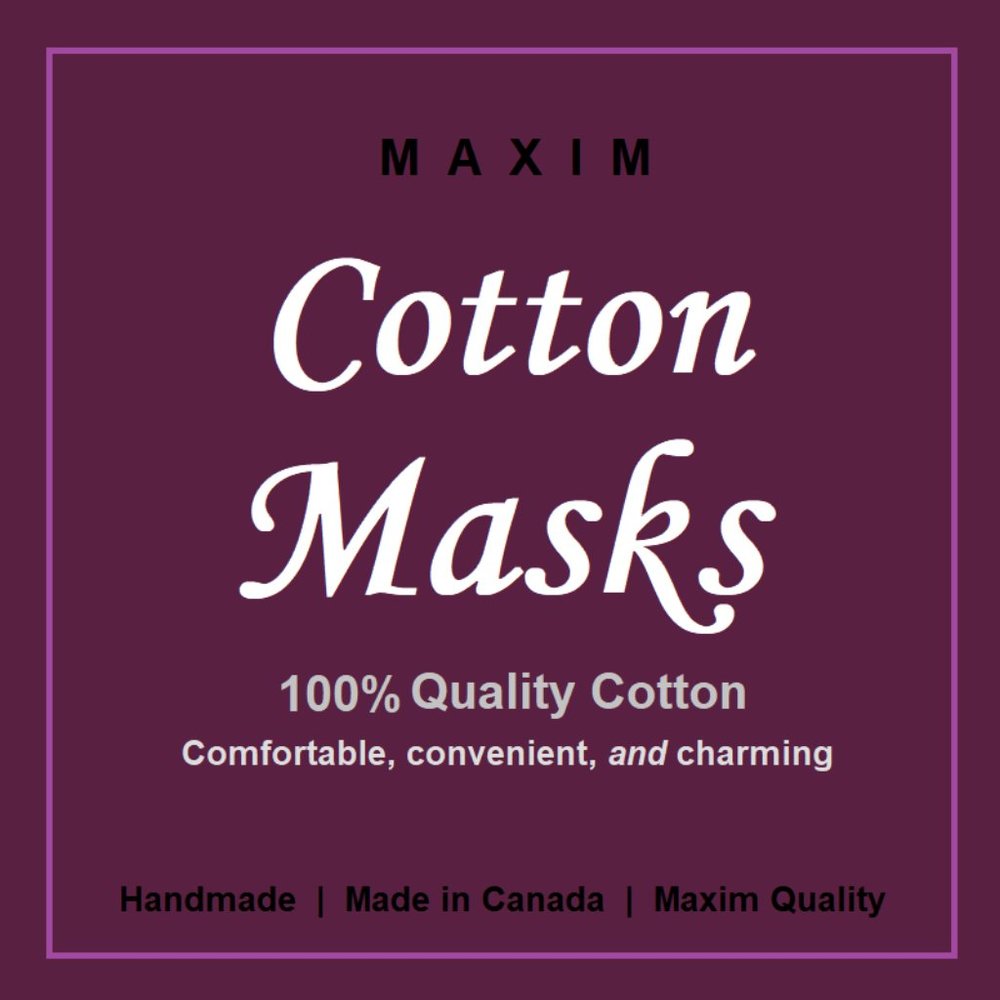 100% Cotton Quality Face Masks (Bookmark)